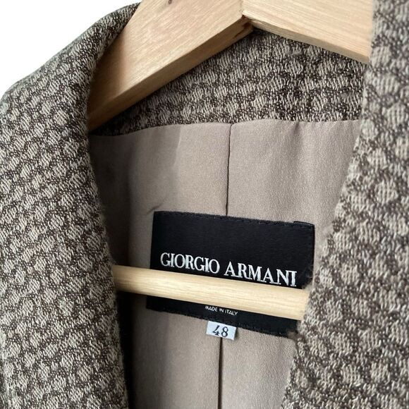 Vintage Giorgio Armani Borgo 21 - Made in Italy 100% Pure Wool Classic Blazer 48 - Picture 3 of 11